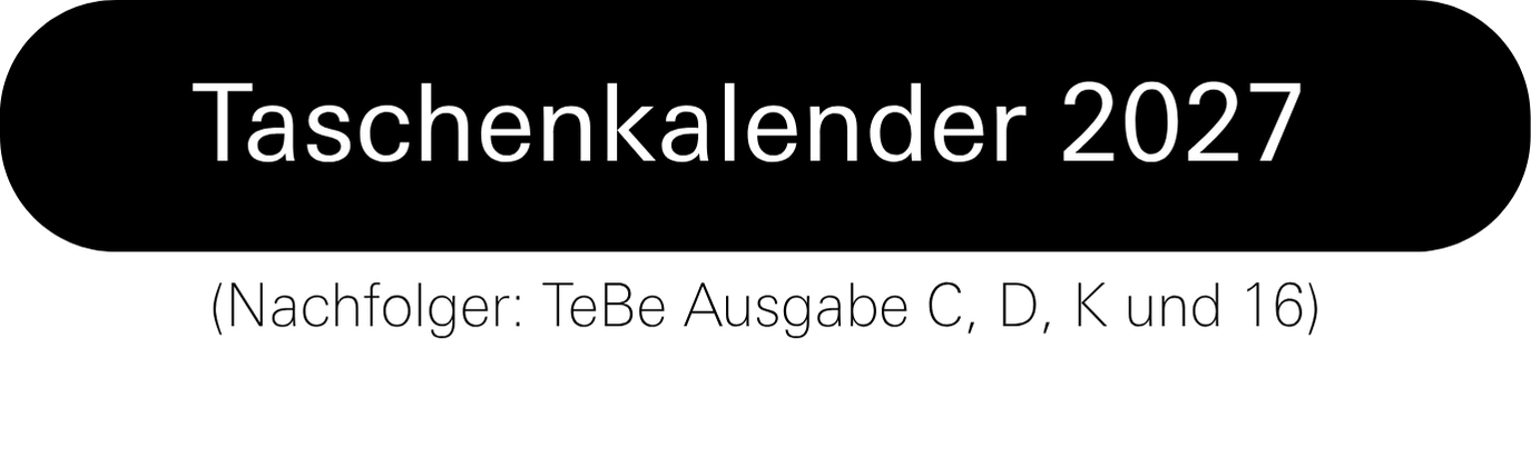 Taschenkalender 2027 Bethge Taschenkalender 2027 Bethge